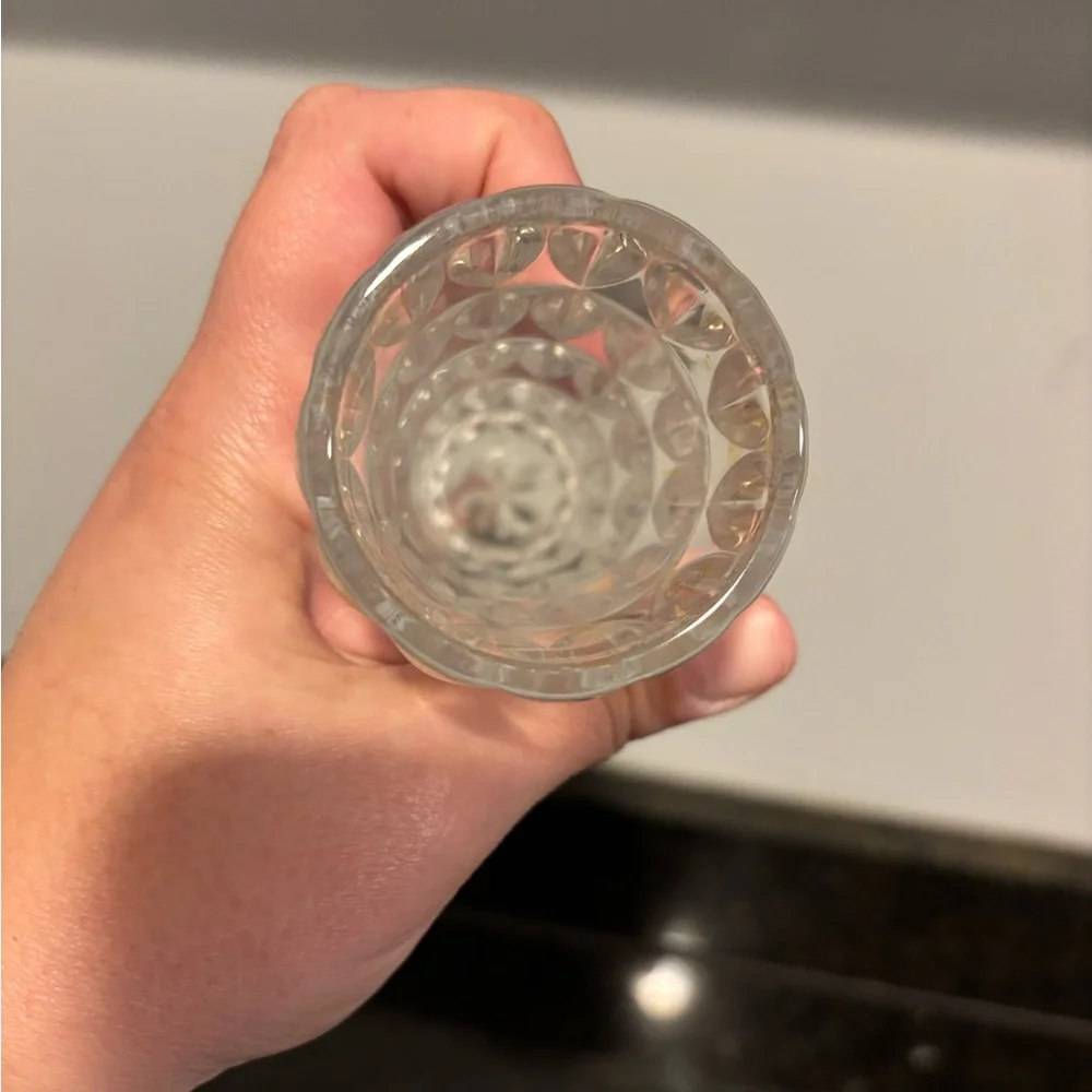 5” Cut Glass Flower Bud Vase